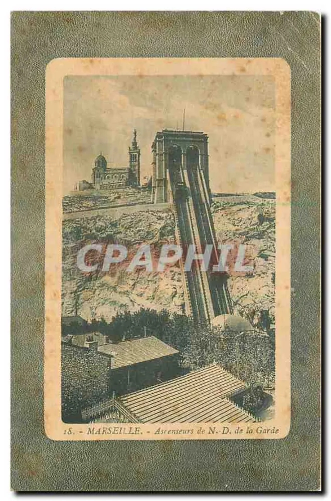 Marseille — Ascenseurs de N.-D. de la Garde — éditeur MARSEILLE - Frente