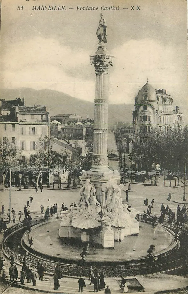 Marseille — Fontaine Cantini — XX - Frente