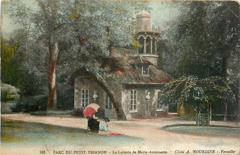 Park des Petit Trianon - Die Käserei von Marie-Antoinette — Cliché A. BOURDIER - Versailles, Nr. 103 - Vorderseite