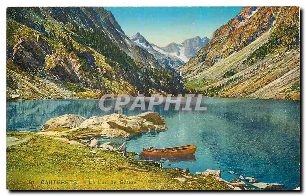 Cauterets — Het meer van Gaube — uitgever niet geïdentificeerd, serie-nummer 81 - Voorkant