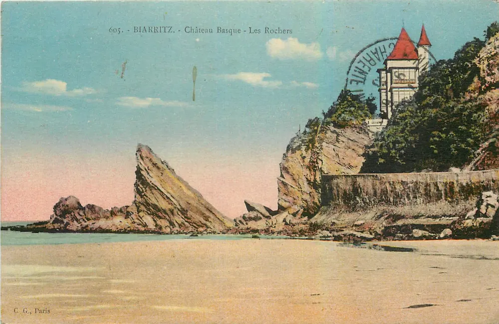 Biarritz - Castelo Basco - Os Rochos — C.G., Paris, n°605 - Frente
