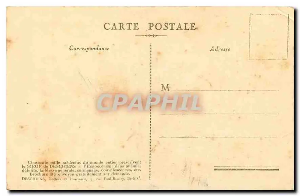 Opéra Garnier — Parigi — Offerta da Hémoglobine Deschiens - Verso