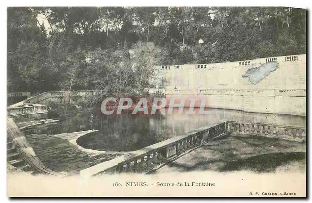 Nîmes - Fonte da Fontaine — S. F. Chalon-saône, n° 162 - Frente