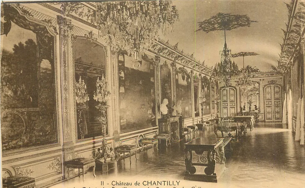 Castelo de CHANTILLY — Sala das Banheiras da Galeria — Papeghin, Paris - Frente