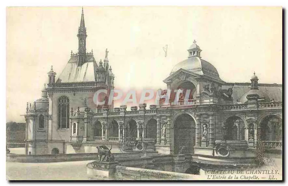 Castillo de Chantilly — La Entrada de la Capilla — LL. - Anverso