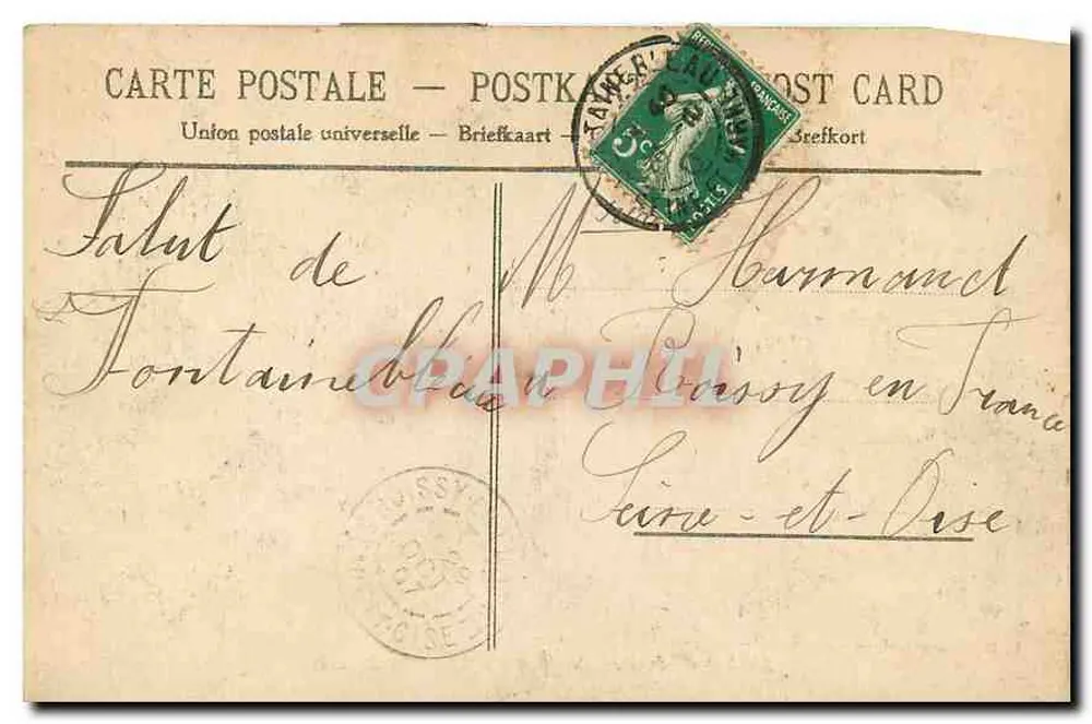 Palais de Fontainebleau — Salle du Conseil — Éditeur La Dr. Fontainebleau, n°23 - Verso