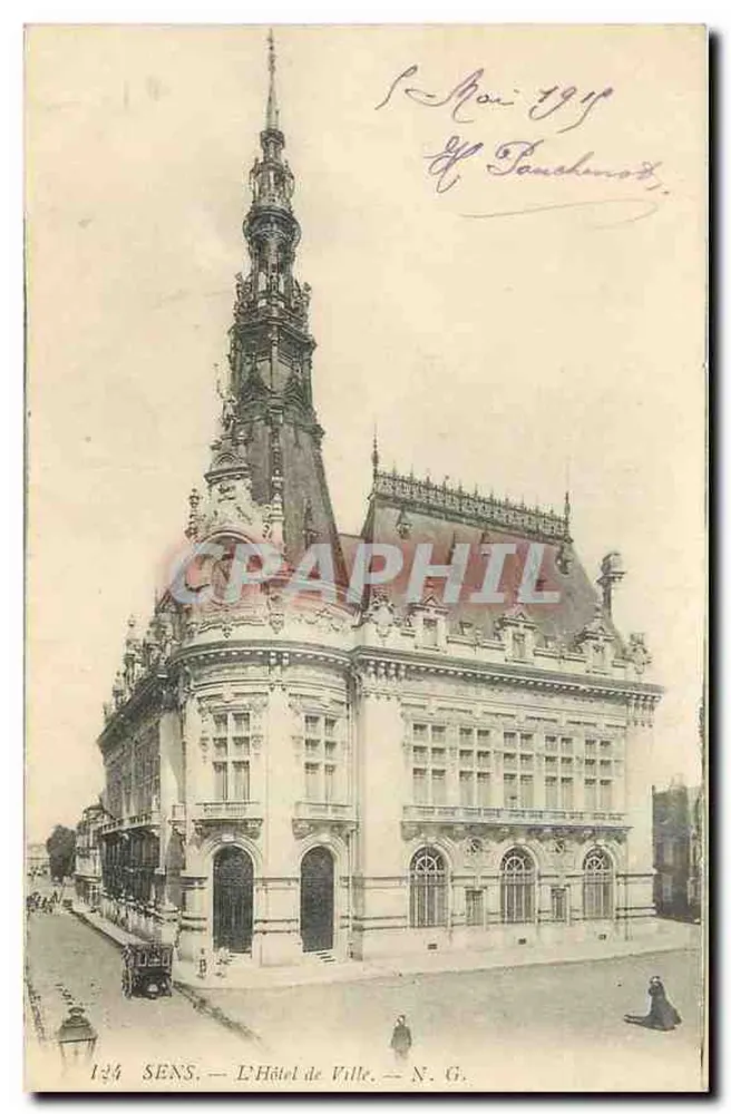 Sens — L'Hôtel de Ville — N. G. - Recto