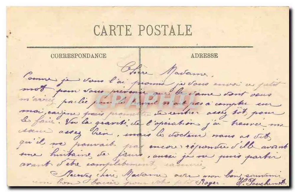 Sens — L'Hôtel de Ville — N. G. - Verso