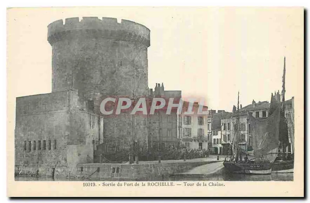 Ausgang des Hafens von La ROCHELLE — Turm der Kette — 10319 - Vorderseite