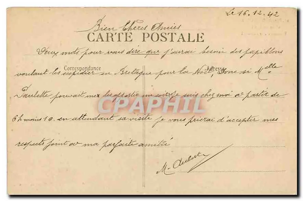 Park St-Cloud — Basen Fer à Cheval — P. Marmonis, Paryż - Rewers