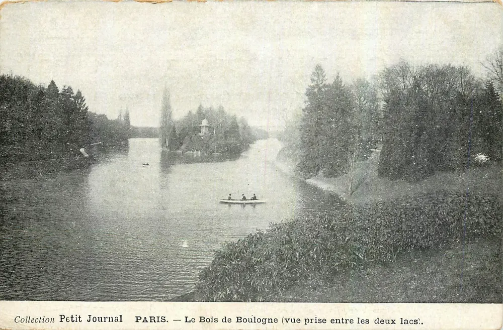 PARIS — Der Bois de Boulogne (Ansicht zwischen den beiden Seen) — Collection Petit Journal - Vorderseite