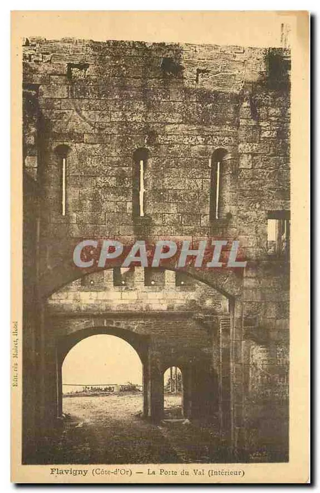 Flavigny (Côte-d'Or) — A Porta do Vale (Interior) — Ed. G. Maud, Hotel - Frente