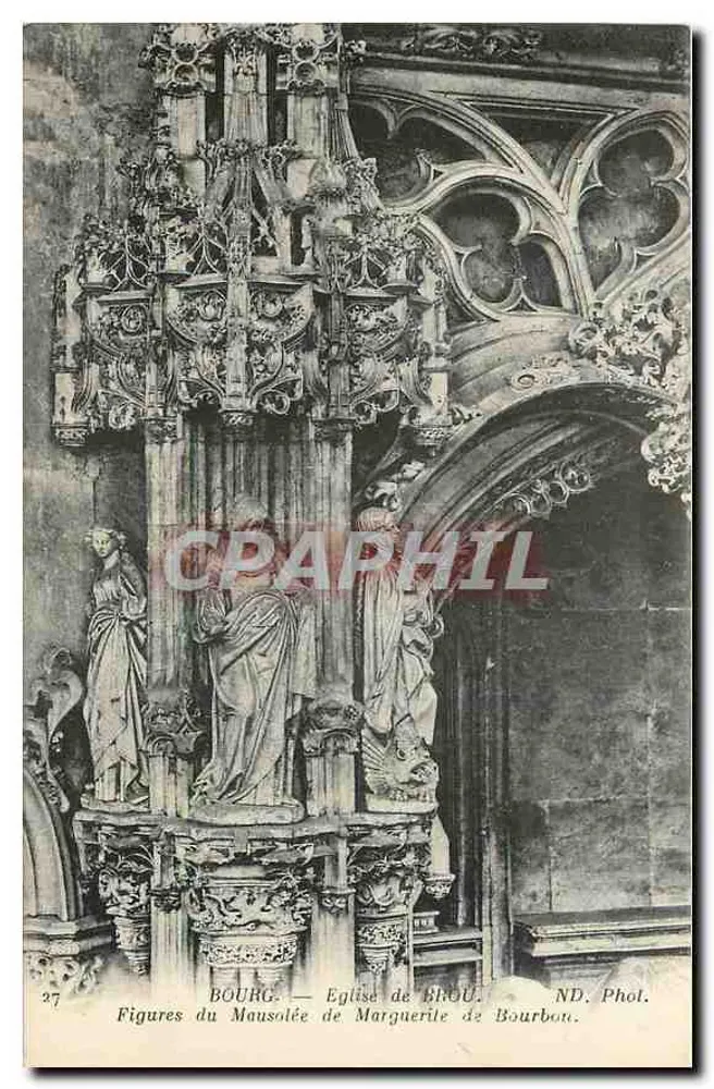 Bourges — Kirche von Rhuo. Figuren des Mausoleums der Bourbonen. ND. Fot. Rhuo. - Vorderseite