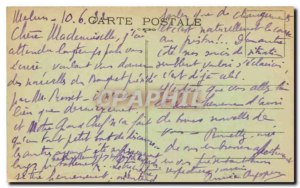 Forêt de Fontainebleau — Entrée du désert d'Apremont — n° 387 - Verso