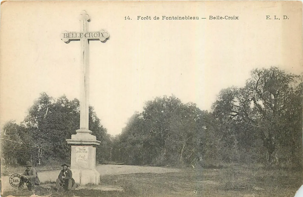 Floresta de Fontainebleau — Belle-Croix — E. L. D. - Frente
