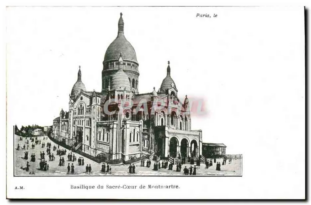 Basilique du Sacré-Cœur de Montmartre — Paris, le — A.M. - Recto