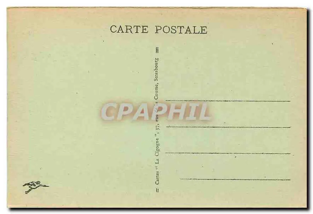 Umgebung von GÉRARDMER - La Vologne am Pont des Fées — Cartes "La Cigogne", Serie 37 - Rückseite