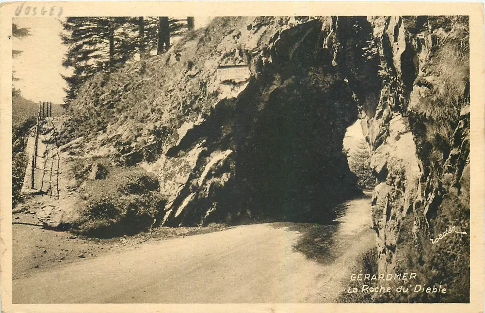 Gérardmer — La Roche du Diable — Edição Roccier, Nancy, n°507 - Frente