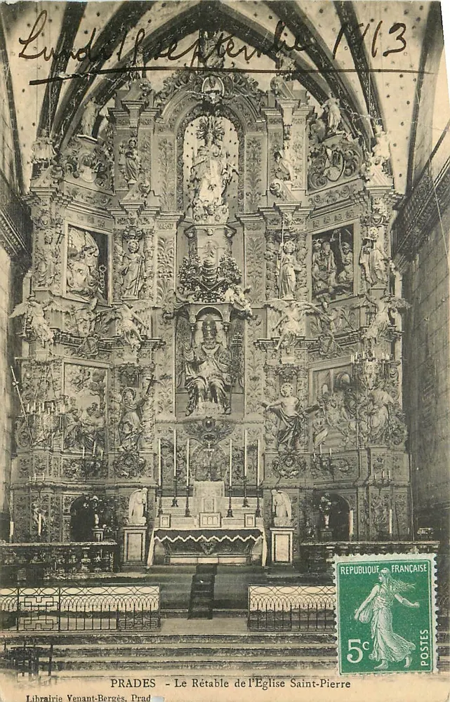 Prades - Il Retablo della Chiesa di San Pietro — Libreria Venant-Bergés, Prad - Recto