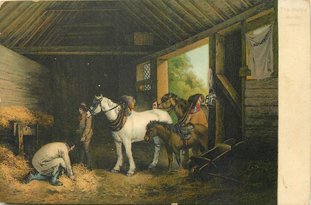 A granja — cavalos e homem — Mortland, Londres - Frente