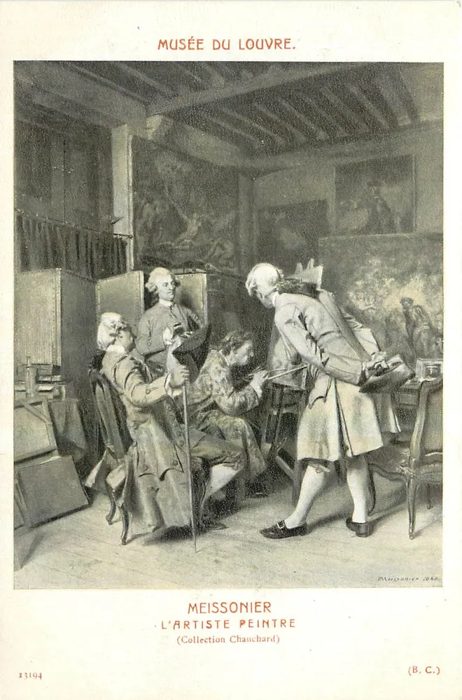 O Artista Pintor — Museu do Louvre — Meissonier (B.C.) - Frente