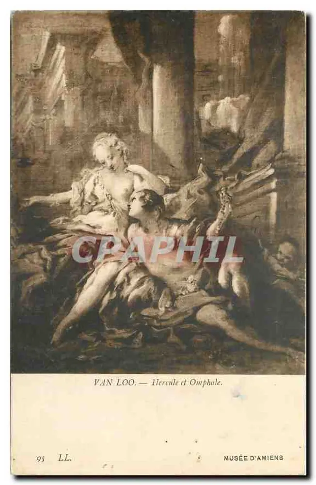 Hércules e Omphale — Van Loo — Museu de Amiens - Frente