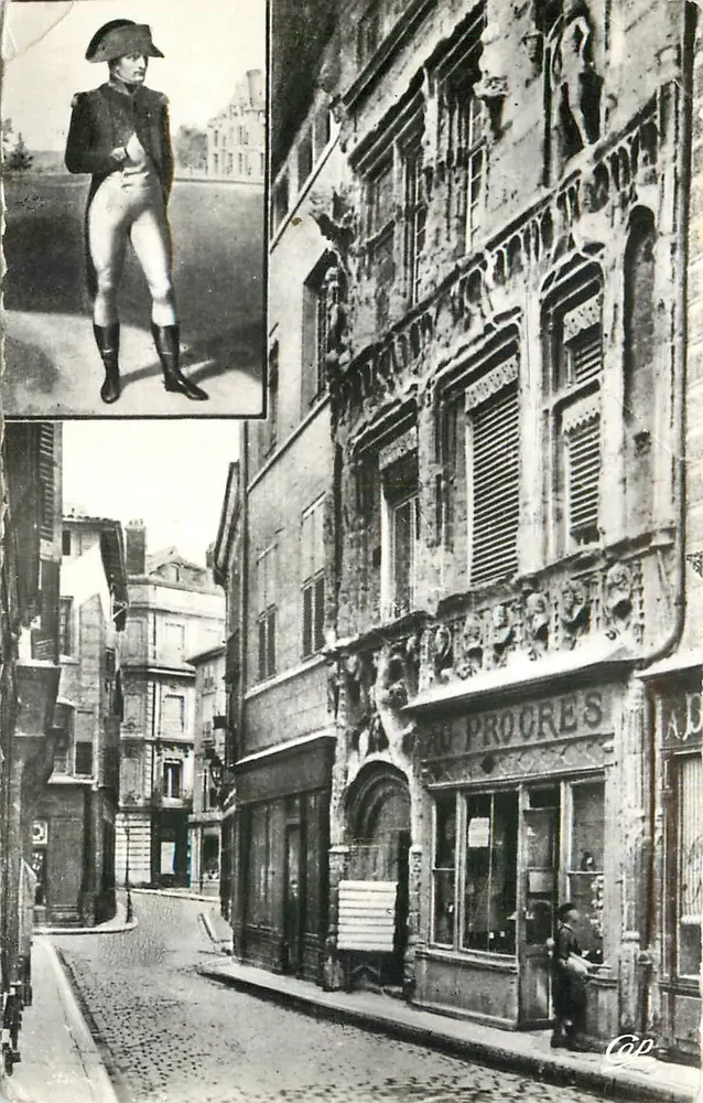 Napoleon Bonaparte — Portrait-Einlage — rue du Progrès, Valence - Vorderseite
