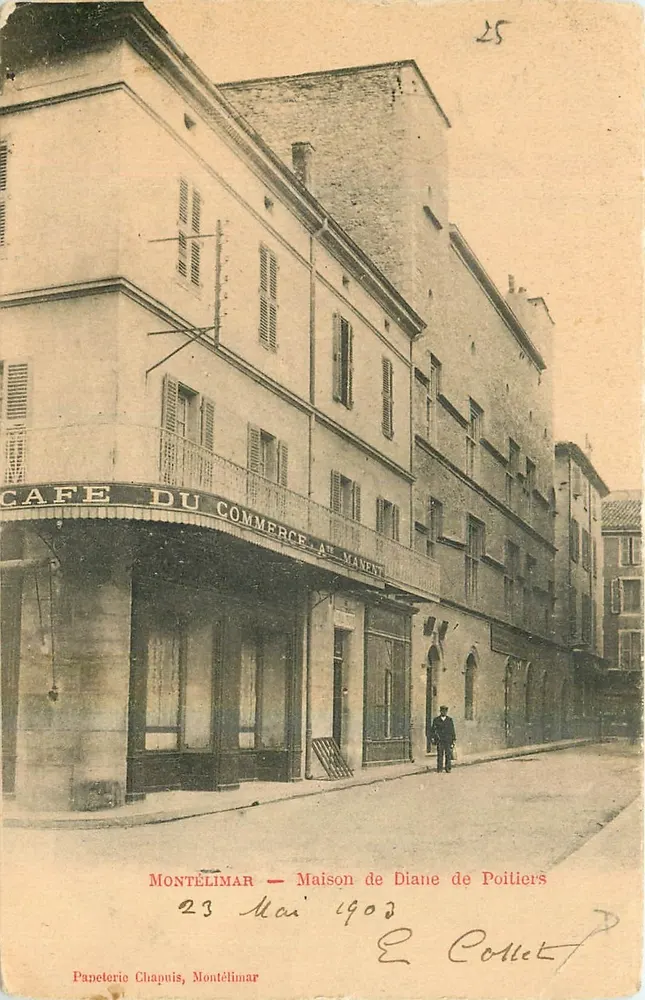 Montélimar — Café du Commerce au Manent — Papeterie Chapuis - Vorderseite