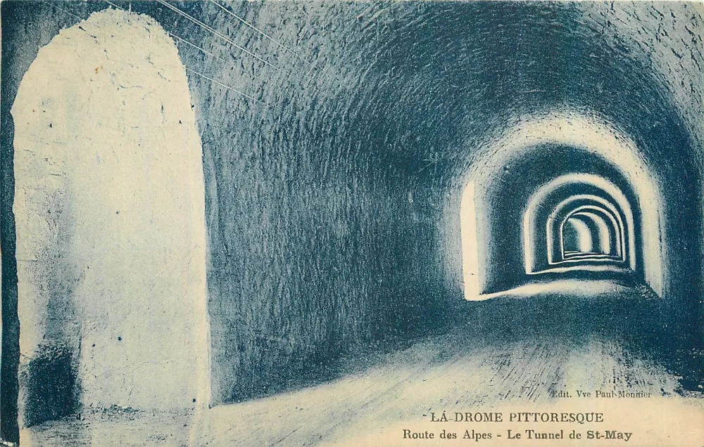 Der Tunnel von St-May - Route des Alpes - Verlag Vve Paul-Monnier - Vorderseite