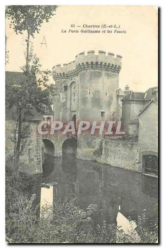 La Porte Guillaume et les Fossés — Chartres (E-et-L.) — A. Bourdier, imp.-édit. Versailles - Recto