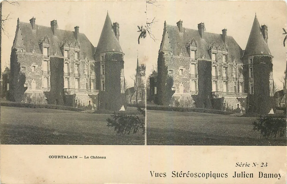 Courtalain — Il Castello — Viste Stereoscopiche Julien Damoy, Serie N° 23 - Recto