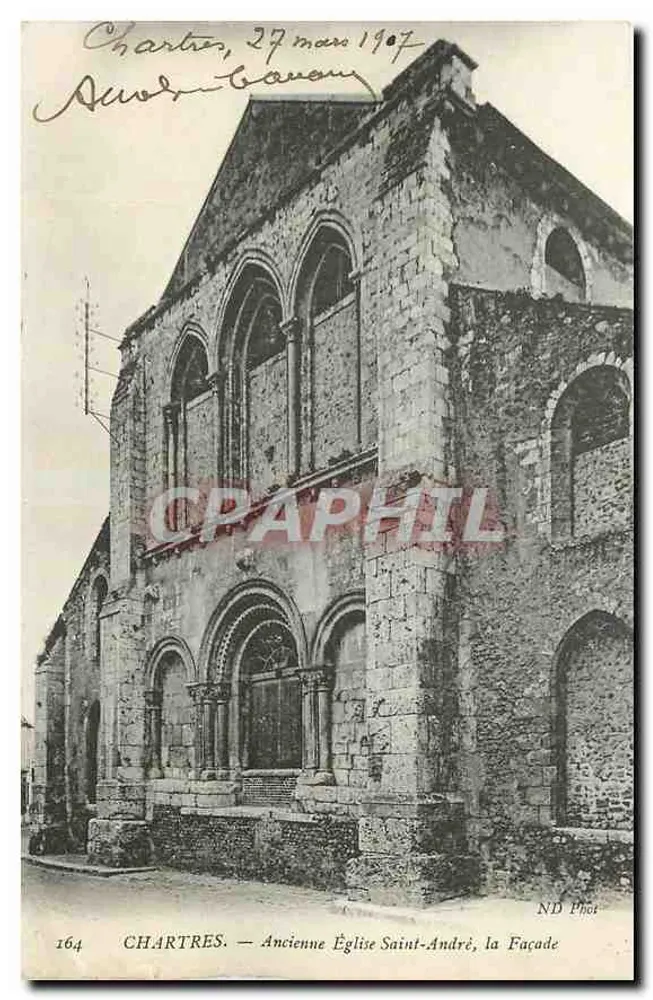 Chartres — Oude Kerk van Sint-Andréas, de Gevel — ND Phot, n°164 - Voorkant