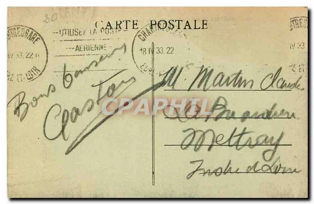 Chartres (E.-et-L.) — Ansicht vom Courtille — G. Foucault, Verlag - Rückseite
