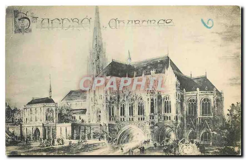 Igreja de São Pedro de Arras — vista da fachada — editor não identificado, n° de série 6 - Frente