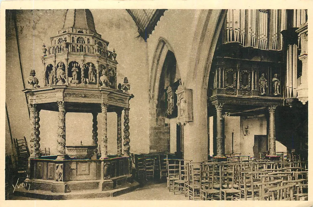 Lampaul (Finistère) — Der Taufstein (1650) und die Orgeln — Éditions d'Art Yvon - Vorderseite