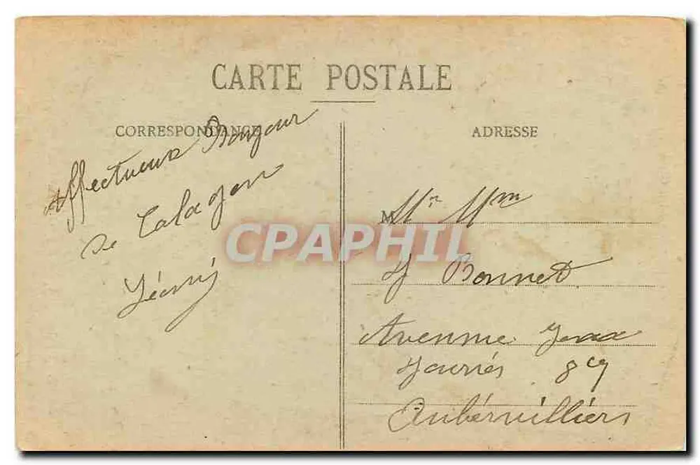 Um die Lit-Clos — Reicher Lit-Clos mit kleinen Spindeln (Morbihan) — Col. E. Hamonic, St-B. - Rückseite