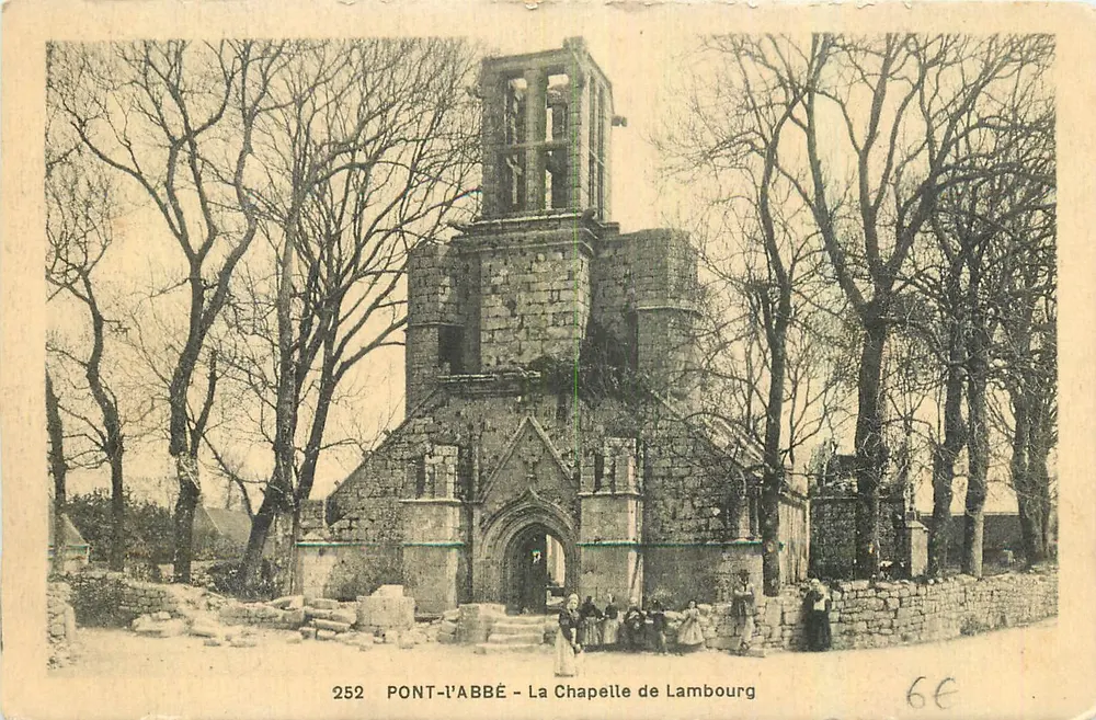 Pont-l'Abbé - Klasztor Lambourg — wydawca nieznany, numer serii 252 - Awers