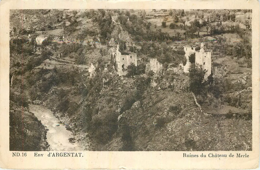Ruins of Merle Castle — Environs of Argentat — ND.16 - Front