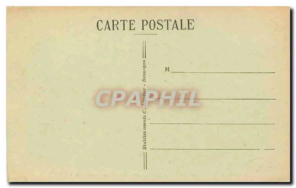 Besançon-les-Bains — Prefeitura (fachada principal, 1774-1780) — Editor C. Bander - Verso