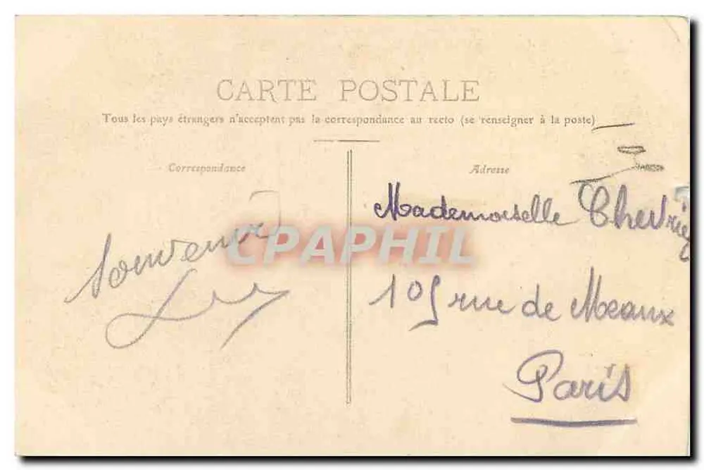 Besançon — Le Théâtre — Éditeur : Sancon, n° 11 - Verso