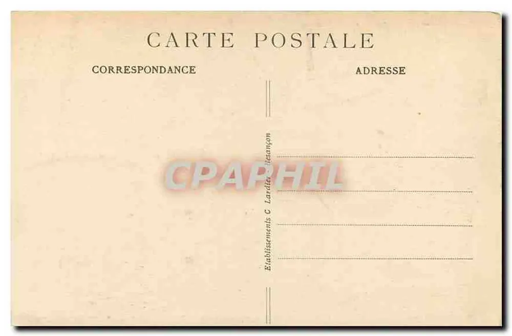 Besançon-les-Bains — Palácio de Justiça — C.L.B. n°85 - Verso