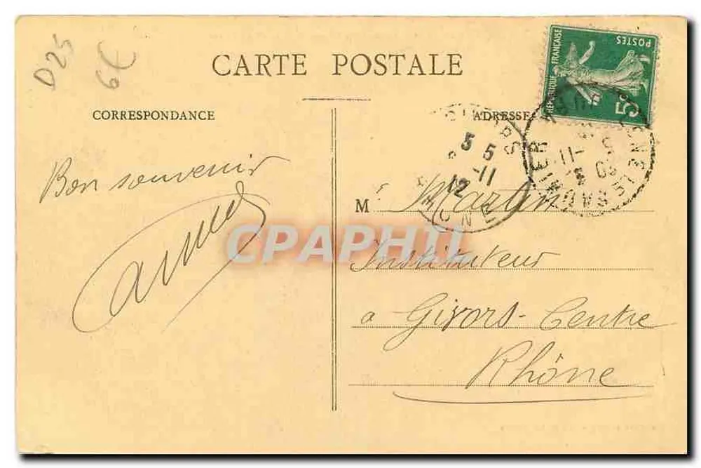 Besançon-les-Bains - Passeio Chamars - Estátua do Geral Pajol - Verso