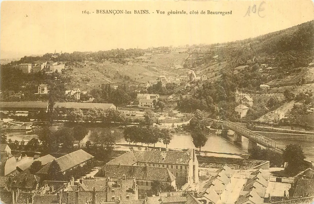 Besançon-les Bains - Vue générale, côté de Beauregard - Recto