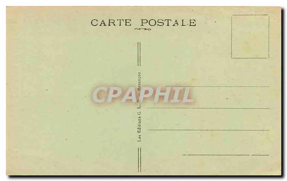Quellen des Pontet — Tal der Loue — MOUTHIER-HAUTEPierre — pittoreske Orte der Franche-Comté — n° 624 - Rückseite