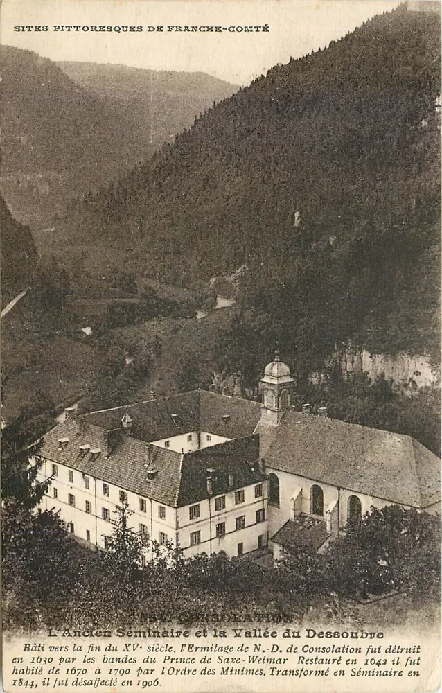 L'Ancien Séminaire et la Vallée du Dessoubre — Sites pittoresques de Franche-Comté — Éditeur non visible - Recto