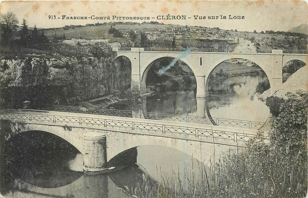 Cléron — Vue sur la Loue — Franche-Comté Pittoresque — n°913 - Recto