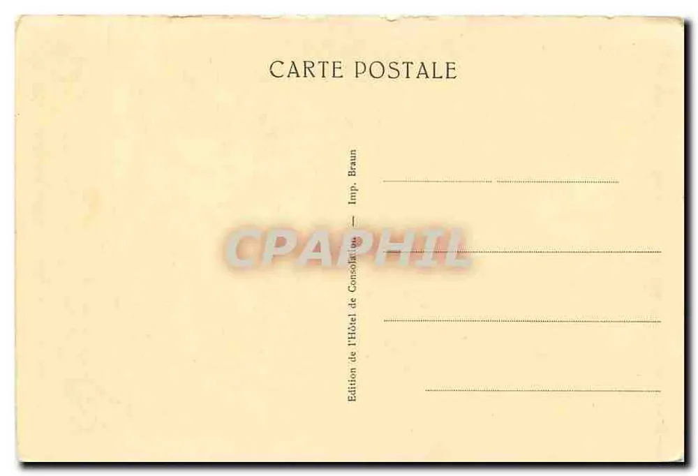 A Grotta de Lourdes — Consolação — Edição do Hotel de Consolação - Verso