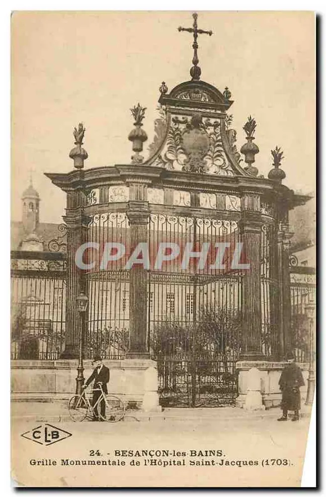 BESANÇON-les-BAINS - Monumentale Tor des Krankenhauses Saint-Jacques (1703) — C.L.B. n°24 - Vorderseite