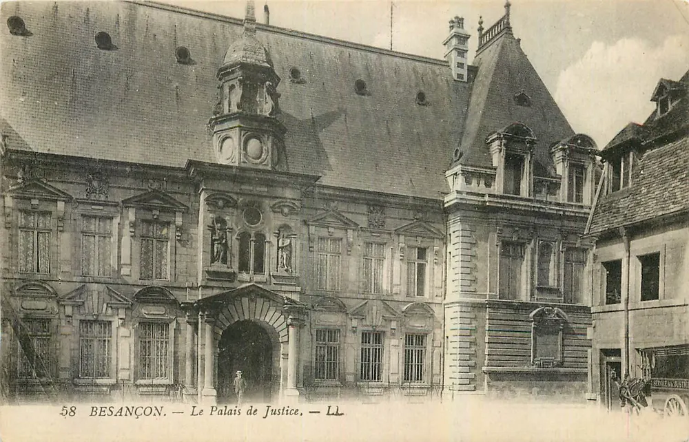 Besançon — O Palácio de Justiça — Lévy Frères & Cie, Paris - Frente