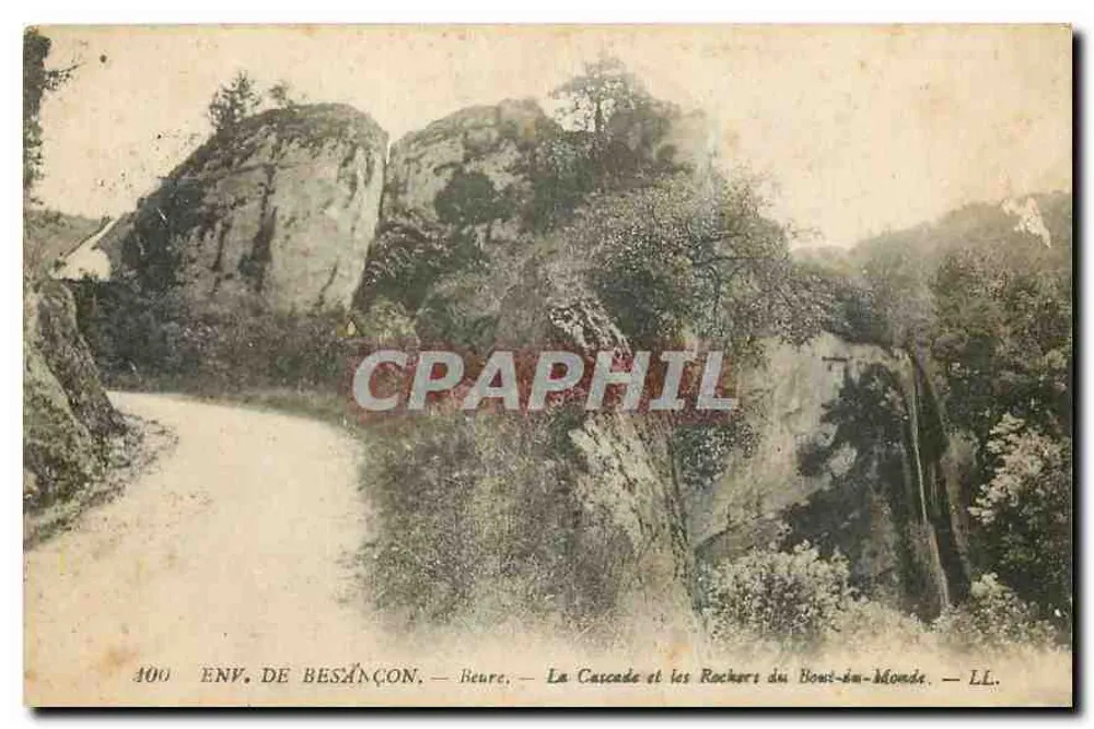 Ansicht von Besançon — Beure — Die Wasserfälle und Felsen von Bowi-du-Monde — LL. - Vorderseite